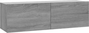 vidaXL Comodă TV de perete, gri sonoma, 100x30x30 cm, lemn prelucrat