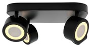 Plafoniera LED cu 4 spoturi, design modern, 3-Step MOODMAKER, Clyde 4 negru