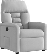 vidaXL Scaun extensibil din stofă gri nor