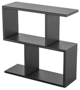 Consola Kalune Design 854KLN2805, 60x60 cm, 3 nivele, acoperire cu melaminat, negru