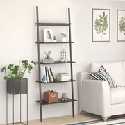 vidaXL Raft înclinat, cu 5 niveluri, negru, 64x34x185,5 cm