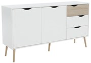 Comodă, stejar sonoma/alb, OSLO 75381
