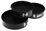 Set 3 tavi de copt SG, otel carbon, 22-24-26 cm