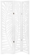 Paravan despartitor din lemn de Paulownia, Fern Alb, l120xA6xH170 cm