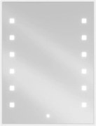 Mexen Ner oglindă de baie iluminată 60 x 80 cm, LED 6000K, anti-abur - 9809-060-080-611-00