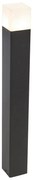 Lampă de exterior cu pichet, sticlă opala neagră 70 cm, pichet de sol și glandă pentru cablu - Denmark