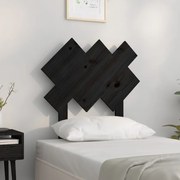 vidaXL Tăblie de pat, negru, 72,5x3x81 cm, lemn masiv de pin