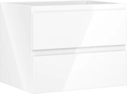 Mexen Orio dulap de baie sub lavoar 60 cm, 2 sertare, alb lucios - 91A10-06047-2-BFF00