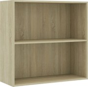 vidaXL Bibliotecă, stejar sonoma, 80x30x76,5 cm, lemn prelucrat