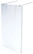 Paravan de dus tip Walk-in Massi Walk In crom 140x195 cm sticla transparenta