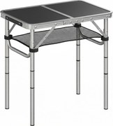 Outsunny Masă de Camping Pliabilă 60 cm, Picnic cu Strat de Plasă, Negru | Aosom Romania