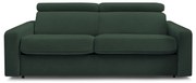 Canapea verde-închis extensibilă 195 cm Monaco – Bobochic Paris