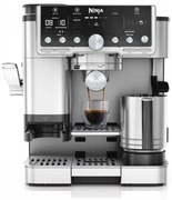 Espressor automat Ninja Luxe Café Pro TES701EU 3 în 1, 1650W, 15 bar, Boabe de cafea 250 g, 2 l, Barista Assist, 5 setări pentru spuma, 9 tipuri de espresso, Inox