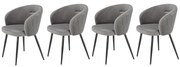 Set 4 scaune K430 velvet gri