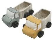 Coșuri de jucării pentru copii 2 buc. din material textil 24x14x8 cm Truck – Lorena Canals