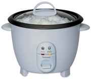 Aparat de fiert orez Techwood TCR-102, 400W, 1 L, Mentinere caldura, Alb