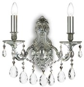 Aplică de cristal Ideal Lux GIOCONDA 2xE14/40W/230V crom lucios