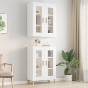 vidaXL Dulap de perete suspendat, alb, 69,5x34x90 cm
