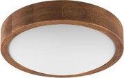 Brilagi - Plafonieră LED CARVALHO SLIM 1xE27/15W/230V, finisaj stejar-cireș, diam. 27 cm