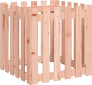 vidaXL Jardinieră grădină design gard, 60x60x60 cm, lemn masiv douglas