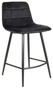 Scaun de bar Mila H2 Negru – h87 cm
