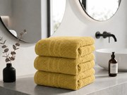 Prosop CLASSIC COLOR 50 x 100 cm mustar, 100% bumbac