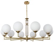 Lustra 10 brate moderna realizata manual Artu Glass