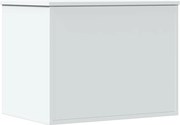 vidaXL Cutie de depozitare, alb, 60x42x46 cm, lemn prelucrat