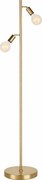 Lampadar LED 2x E27, 7W, 230V, 2000K, negru/auriu