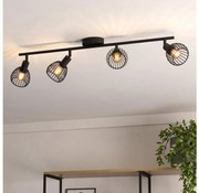 Spot Eglo 901042 SONNINO 4xE14/40W/230V negru