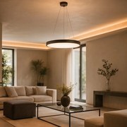 Lustra suspendata LED Tesia 40cm, negru