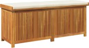 vidaXL Cutie de perne de exterior 150x50x60,5 cm lemn masiv de salcâm