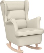 vidaXL Scaun balansoar, alb, 74x90x102 cm, pânză textil