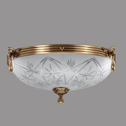 Plafoniera Elegante cu Diam 33 cm, Desing Clasic, Finisaj Bronz Antic - Bussy Lighting 3038-52-44