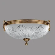 Plafoniera Elegante cu Diam 33 cm, Desing Clasic, Finisaj Bronz Antic - Bussy Lighting 3038-52-44