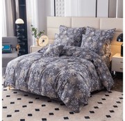 Lenjerie de pat din microfibra flanel VLOCA albastru-gri Dimensiune lenjerie de pat: 70 x 90 cm | 140 x 220 cm