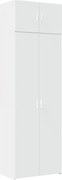 vidaXL Dulap de depozitare, alb, 70x42,5x225 cm, lemn prelucrat
