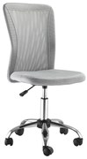 Vinsetto Scaun de Birou Ergonomic Fără Cotiere din Țesătură tip Plasă Gri | Aosom Romania