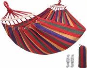 Hamac ZENVIO COMFORT 200x80 cm, rosu + geanta gratuita