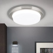 Plafoniera LED moderna LEROX 20cm crom satin
