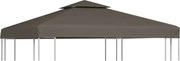 vidaXL Acoperiș de pavilion, 2 niveluri, gri taupe, 3x3 m, 310 g/m²