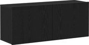 vidaXL Set comodă TV Stejar Negru 100 x 30 x 41 cm Lemn compozit