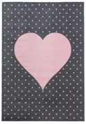 Covor pentru copii roz/gri 160x230 cm Bambi – Ayyildiz Carpets