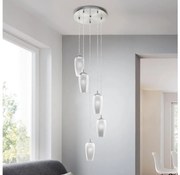Eglo 96345 - Lustră LED suspendată pe cablu FARSALA 5xG9/2,5W/230V