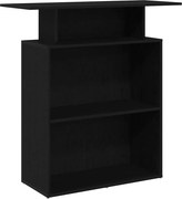 vidaXL Birou de recepție negru 100x40x104 cm, lemn stratificat