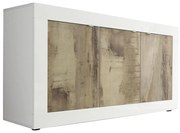 Comodă NERILA, alb/maro