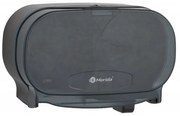 Dozator pentru 2 role de hartie igienica fara tub Merida, negru