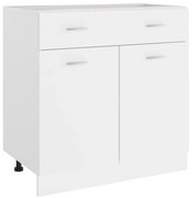 vidaXL Dulap inferior cu sertar “Lyon”, alb, 80x46x81,5 cm