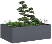 vidaXL Jardinieră Antracit 120x80x40 cm Oțel