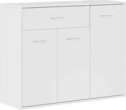 vidaXL dulap, alb extralucios, 88x30x70 cm, lemn prelucrat